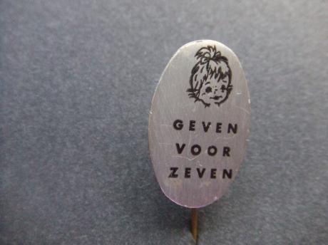Actie Geven voor zeven Bond van Gereformeerde Vrouwenverenigingen, zilverkleurig
